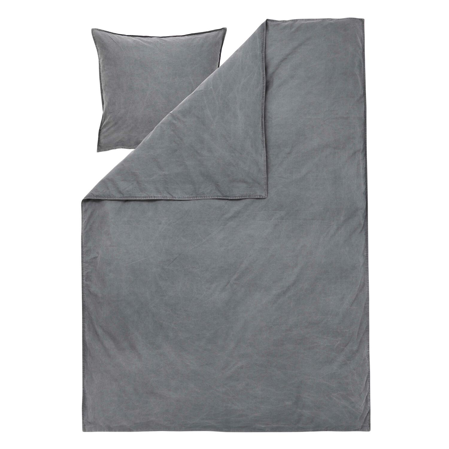 Curly Percale sengesæt - Dark Grey